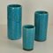 Blue Ceramic Cylinder Vases by Groeneveldt, Set of 10 11