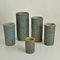 Blue Ceramic Cylinder Vases by Groeneveldt, Set of 10 5