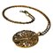 Round Sunshaped Vintage Bronze Necklace, 1960-1970s 1