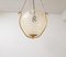 Swedish Art Deco Pendant in Brass and Glass, 1940s 4
