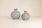 Mid-Century Ceramic Vases in Turquoise by Ewald Dahlskog for Bo Fajans, Sweden, Set of 2 3
