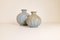 Mid-Century Ceramic Vases in Turquoise by Ewald Dahlskog for Bo Fajans, Sweden, Set of 2, Image 4