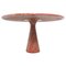 Mid-Century Red Travertine Dining Table by Angelo Mangiarotti, Italy, 1970s 1