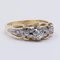 Zweifarbiger Vintage 14K Goldring mit 0,40 Karat Diamanten im Brillantschliff, 1960er 3