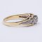 Vintage Two-Tone 14K Gold Ring with 0.40K Brilliant Cut Diamonds, 1960s 4