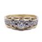 Zweifarbiger Vintage 14K Goldring mit 0,40 Karat Diamanten im Brillantschliff, 1960er 1