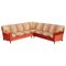 Signature Large 7 Seater Corner Sofa with Floral Velour Upholstery by George Smith 1