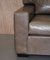 Large Grey Leather Armchairs or Love Seats, Set of 2 8