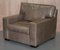 Large Grey Leather Armchairs or Love Seats, Set of 2 11