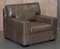 Large Grey Leather Armchairs or Love Seats, Set of 2 13