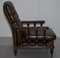 Restored Dutch Tufted Brown Leather Chesterfield Library Armchairs, Set of 2, Image 19