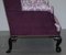 Victorian Restored and Reupholstered Claw and Ball Feet Wingback Armchair, Image 9