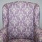 Victorian Restored and Reupholstered Claw and Ball Feet Wingback Armchair 3
