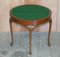 Antique Folding Demilune Card Table or Console with Baize Top, 1900s 17