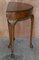 Antique Folding Demilune Card Table or Console with Baize Top, 1900s, Image 11