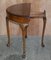 Antique Folding Demilune Card Table or Console with Baize Top, 1900s, Image 15