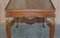Vintage Writing Desk in Hardwood with Silk Embroidered Glass Top 16