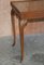 Vintage Writing Desk in Hardwood with Silk Embroidered Glass Top, Image 4