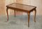 Vintage Writing Desk in Hardwood with Silk Embroidered Glass Top, Image 2