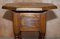 Antique Victorian Sheraton Revival Handmade Side Table with Inlaid Top & Drawers 10