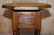 Antique Victorian Sheraton Revival Handmade Side Table with Inlaid Top & Drawers, Image 10