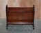 Mid-Century Modern Adjustable Magazine Rack with Lion's Head Handles 2