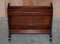 Mid-Century Modern Adjustable Magazine Rack with Lion's Head Handles 6