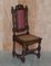 Antique Victorian English Carved Oak Dining Chairs, 1860s, Set of 4 5