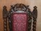 Antike viktorianische englische Esszimmerstühle aus geschnitzter Eiche, 1860er, 4er Set 8