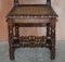 Antique Victorian English Carved Oak Dining Chairs, 1860s, Set of 4, Image 13
