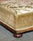 Victorian Walnut Embroidered Footstool with Tapered Sides, Image 7