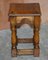 19th Century Antique Oak Jointed Stool or Side Table 8
