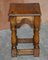 19th Century Antique Oak Jointed Stool or Side Table, Image 8