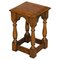 19th Century Antique Oak Jointed Stool or Side Table 1