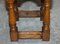19th Century Antique Oak Jointed Stool or Side Table, Image 6