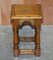 19th Century Antique Oak Jointed Stool or Side Table, Image 2