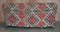 Sofá Kilim victoriano tapizado de madera con patas delanteras torneadas, Imagen 16