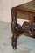 Geschnitzte jakobinische Thron Esszimmerstühle mit handbemalten & geprägten Ledersitzen, 8er Set 6