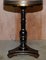 Vintage Hand Painted Tilt Top Side Tables with Brass Gallery Rails, Set of 2 11