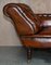 Antique Victorian Whisky Brown Leather Chesterfield Sofa, Image 3