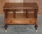 Antique Victorian Burr Walnut Canterbury Magazine Rack Table 3