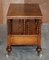 Antique Victorian Burr Walnut Canterbury Magazine Rack Table 11