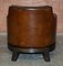 Italian Gioconda Brown Leather Lounge Chair from Promemoria, Image 7