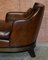 Italian Gioconda Brown Leather Lounge Chair from Promemoria 10