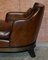 Italian Gioconda Brown Leather Lounge Chair from Promemoria, Image 10