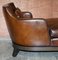Italian Gioconda Brown Leather Lounge Chair from Promemoria, Image 5