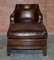 Italian Gioconda Brown Leather Lounge Chair from Promemoria 2