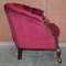 Victorian Hardwood & Pink Velour Parlour Chesterfield Living Room Set, Set of 3, Image 8