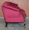 Set da salotto Chesterfield vittoriano in legno massiccio e velluto rosa, set di 3, Immagine 19