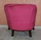 Victorian Hardwood & Pink Velour Parlour Chesterfield Living Room Set, Set of 3, Image 9